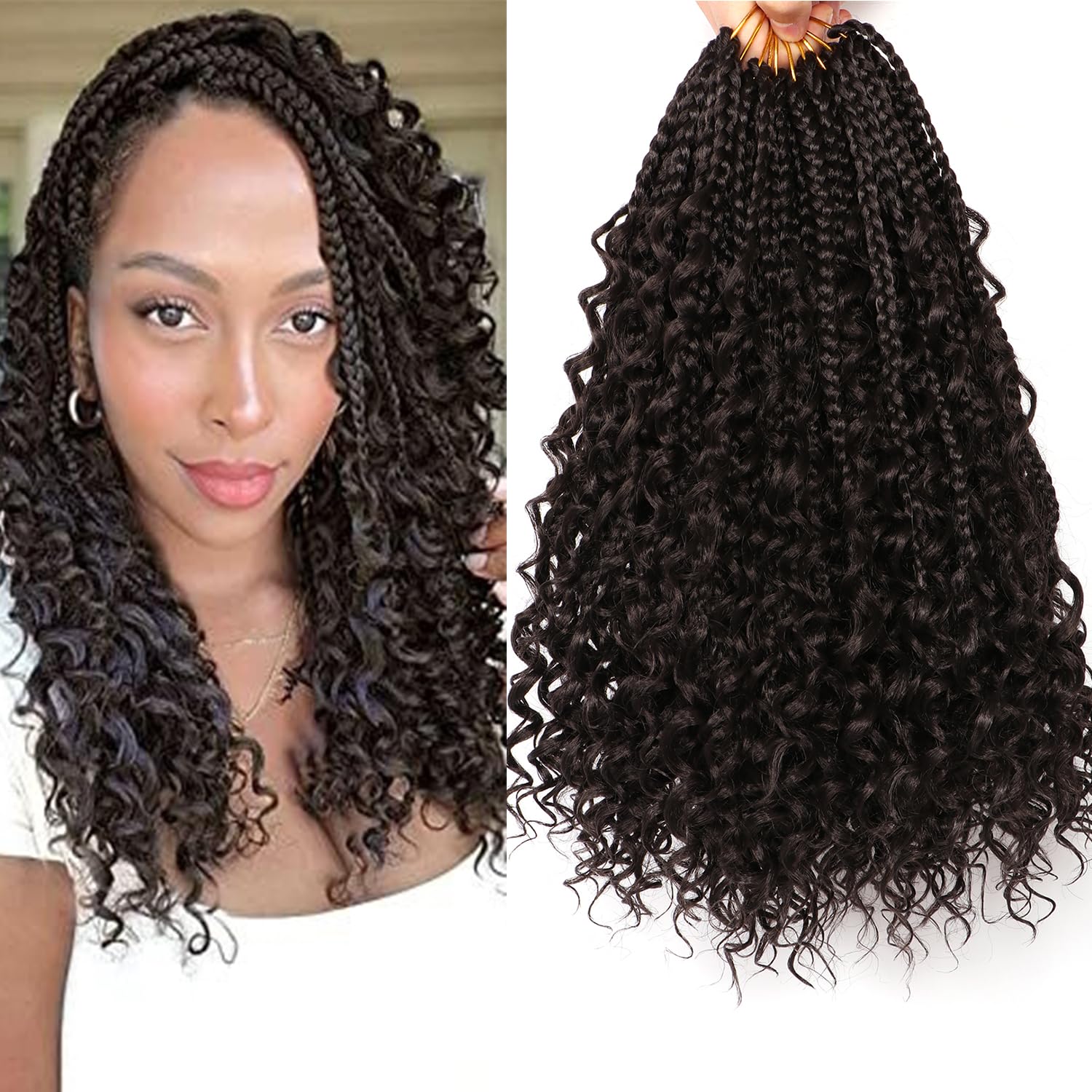 Amazon.com : URNICE Goddess Box Braids Crochet Hair-9 Packs